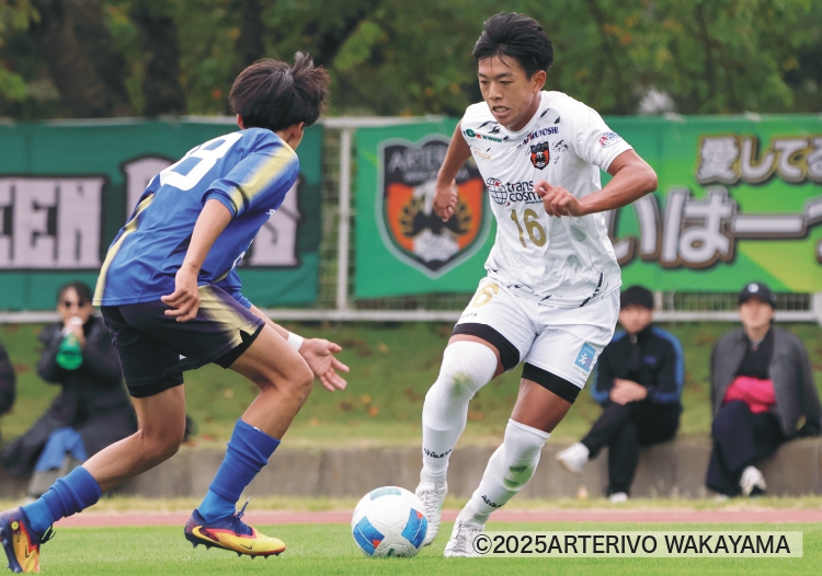 左右両サイドで奮闘、杉浦晃太選手