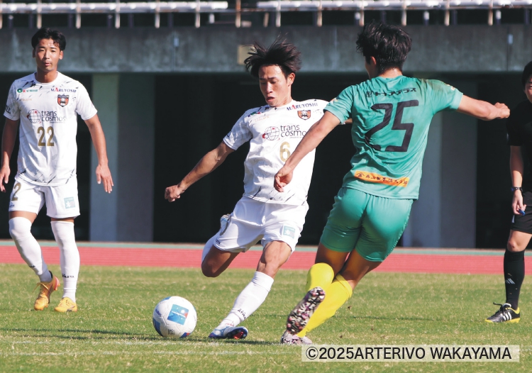 先制点をアシストした柴田悠登選手